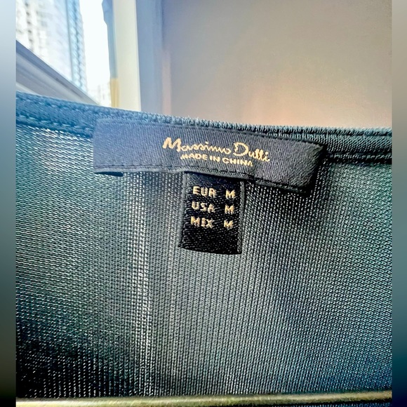 Massimo Dutti Cowl-neck Top. Full sleeve, mutton sleeve detail. US Size Medium - Picture 3 of 4